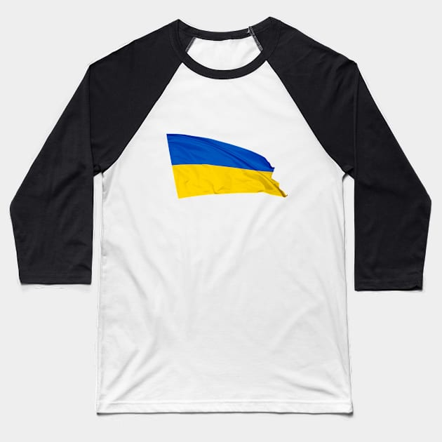 Waving flag of Ukraine Baseball T-Shirt by yulia-rb